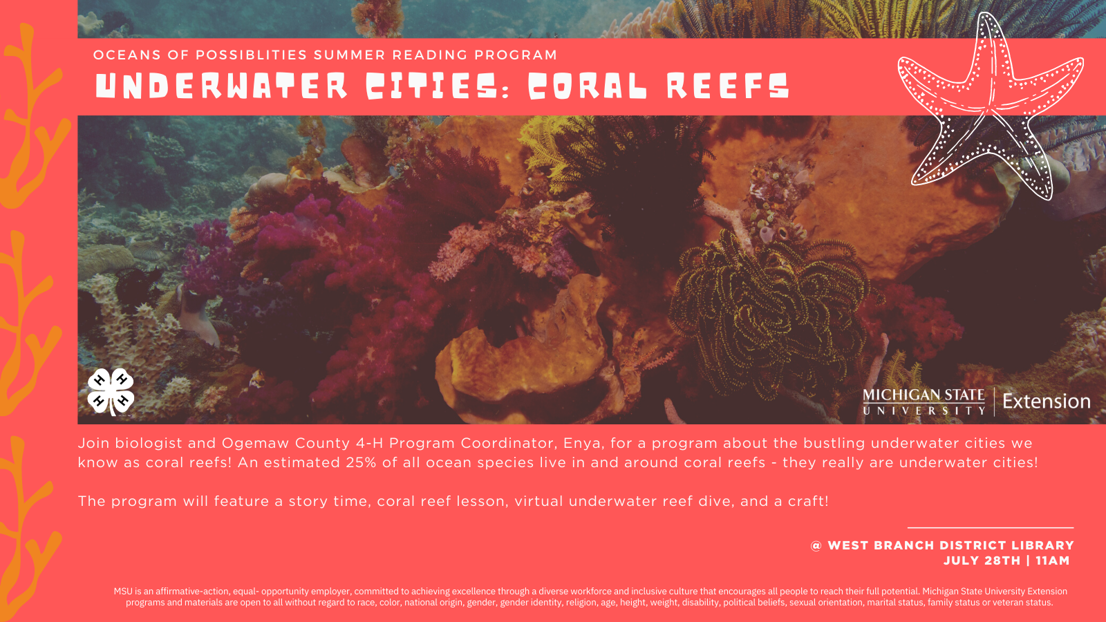 July 28th - Coral Reefs